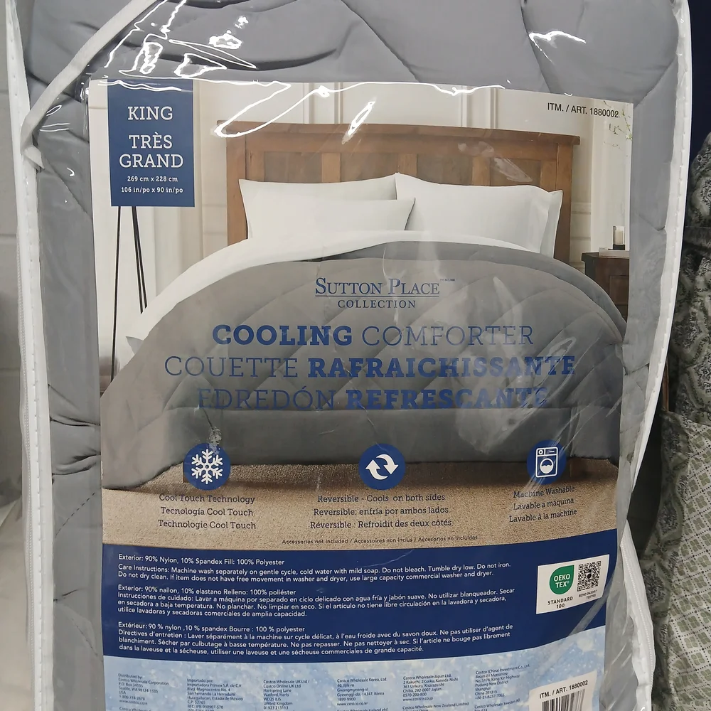 Cooling Comforter - Gray